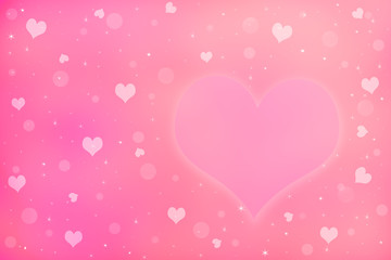 Abstract valentine's day background with hearts