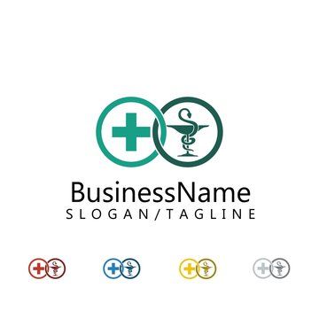 pharmacy logo icon vector