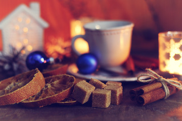 cup of orange cinnamon sugar