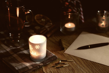 Christmas letter with spices