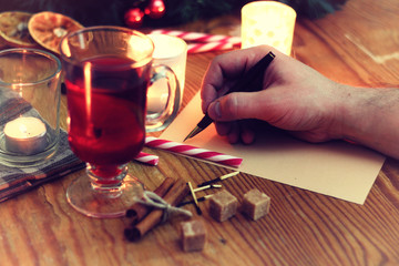 christmas hand writing story