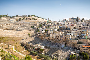 Fototapeta premium Skyline of the palestinian part of Jerusalem, Israel.