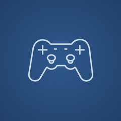 Joystick line icon.