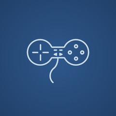 Joystick line icon.