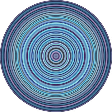 concentric pipes circular shape in multiple blue purple