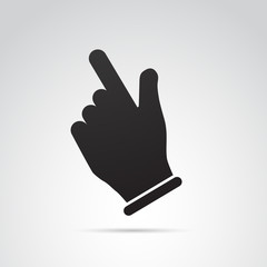 Obraz premium Pointer - human hand vector icon.
