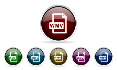 wmv vector icons set