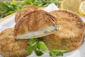 fried mozzarella in carriage