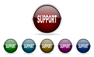 Fototapeta premium support vector icons set