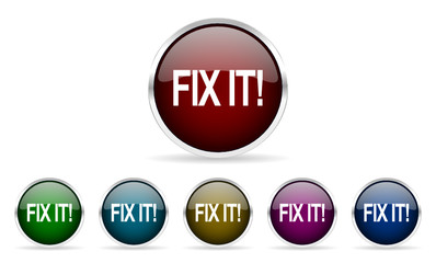 fix it vector icon set