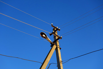 Уличный фонарь освещения. Street lamp lighting.