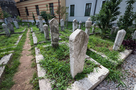 cemetery on the area of Emperor's Mosque in Sarajevo, Bosnia and Herzegovina