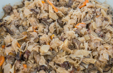 bigos - polish traditional meat and cabbage stew