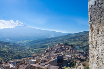 Fototapeta na wymiar The volcano Etna