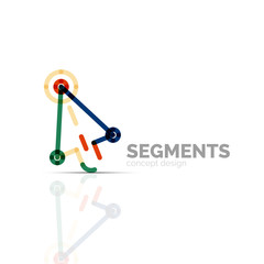 Arrow icon vector logo. Company branding element