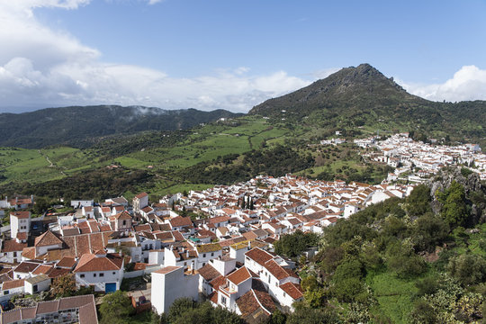 Vistas del municipio de Gaucín en la comarca de la serranía de Ronda