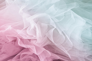 Vintage tulle chiffon texture background. wedding concept. vintage filtered and toned image
