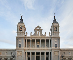 Fototapeta na wymiar Santa Maria la Real de La Almudena in Madrid. Spain