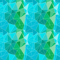 Seamless vector pattern. Abstract background with colorful triangles.