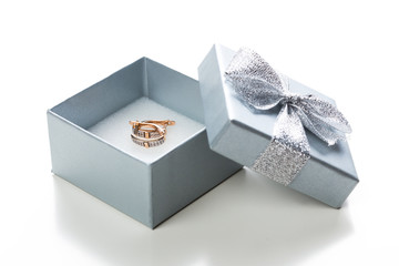 Small blue gift box