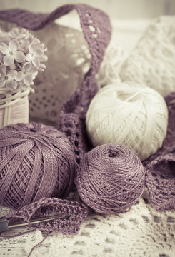 Tools for crochet.