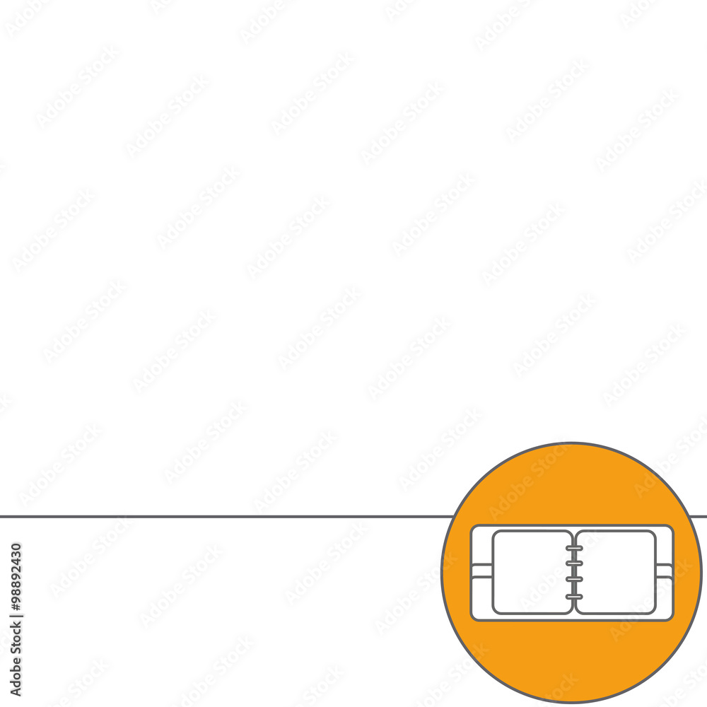 Poster abstract creative concept vector background. line icons flat design elements. modern vector pictogra
