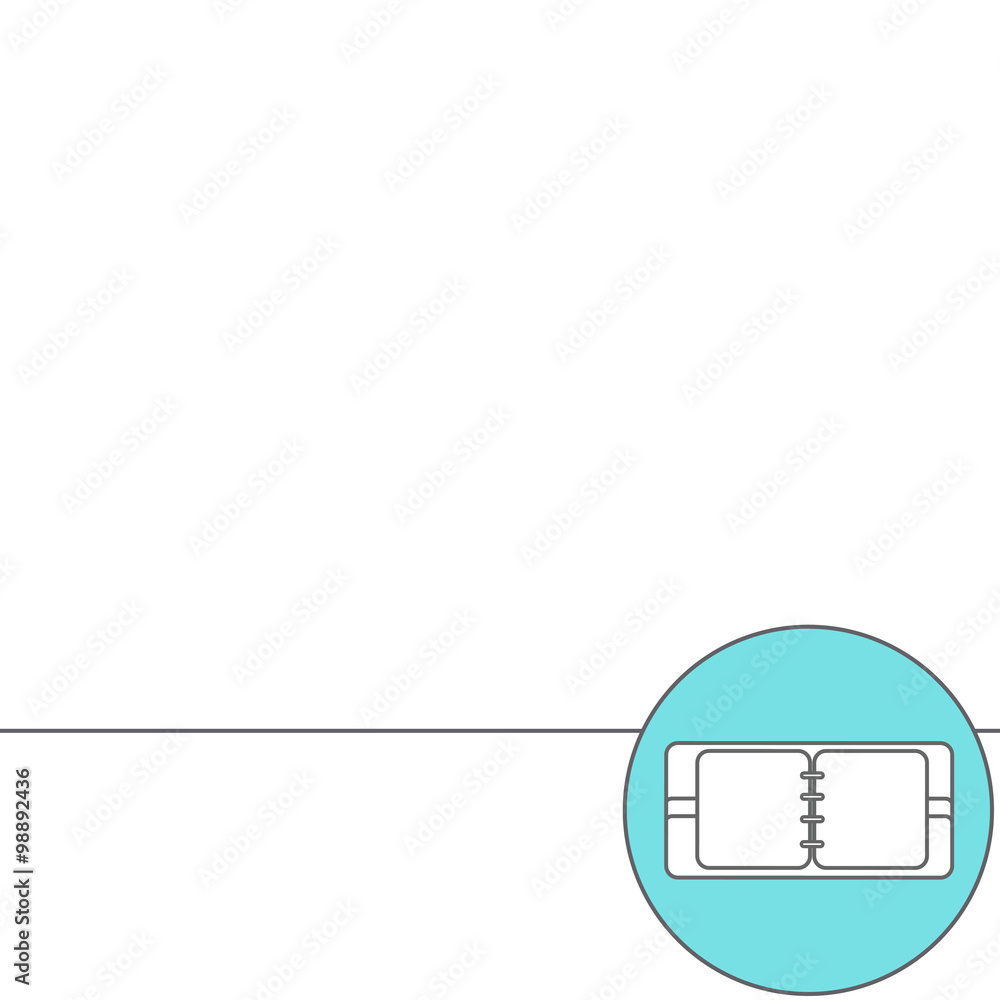 Poster abstract creative concept vector background. line icons flat design elements. modern vector pictogra