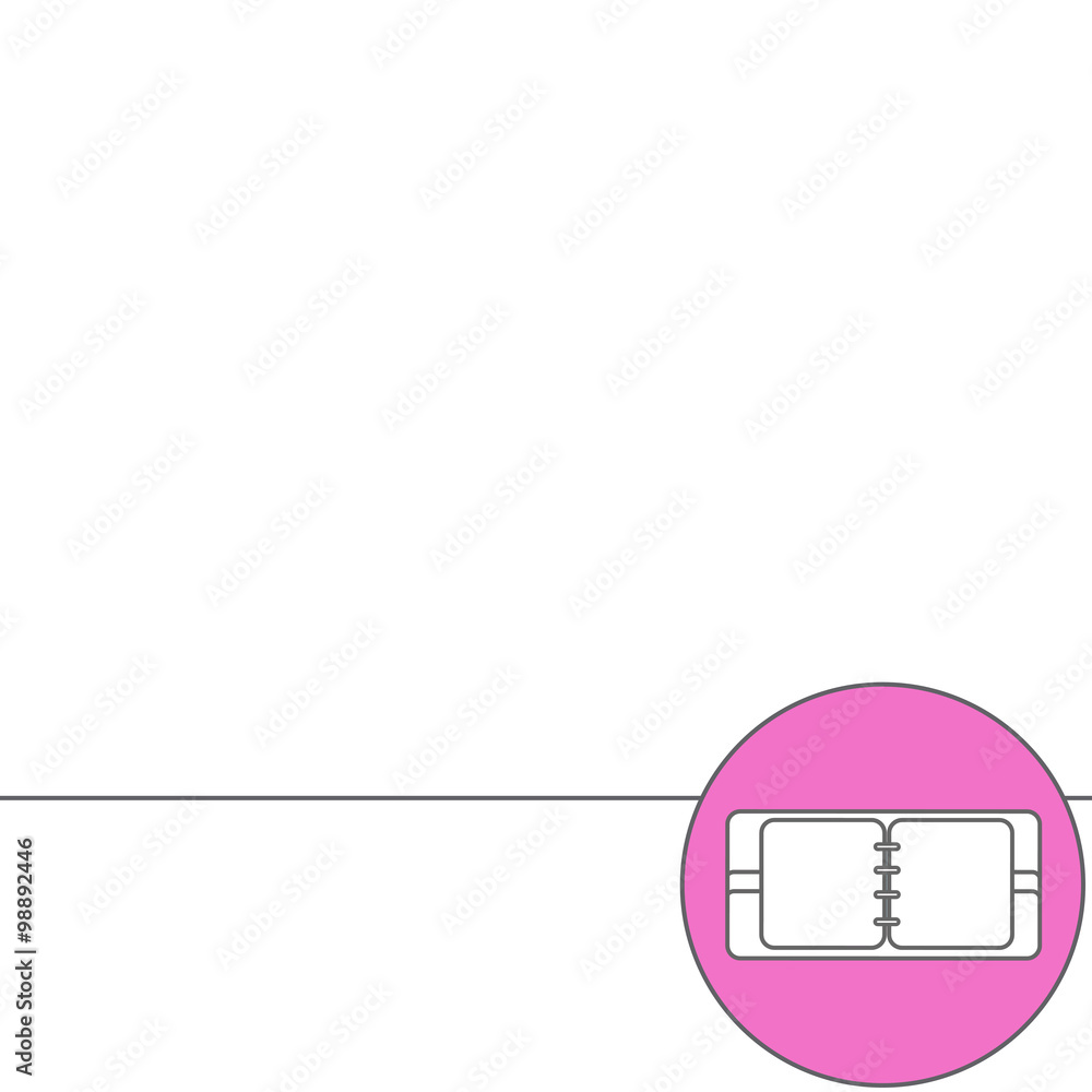 Poster abstract creative concept vector background. line icons flat design elements. modern vector pictogra
