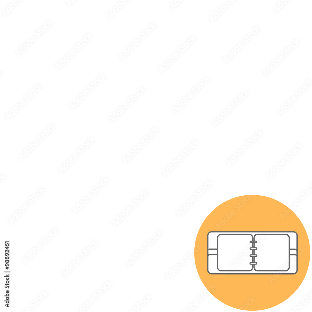 Poster abstract creative concept vector background. line icons flat design elements. modern vector pictogra