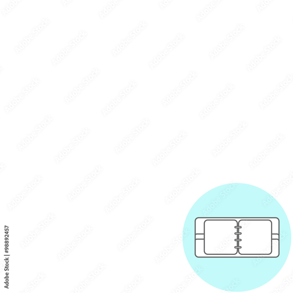 Poster abstract creative concept vector background. line icons flat design elements. modern vector pictogra