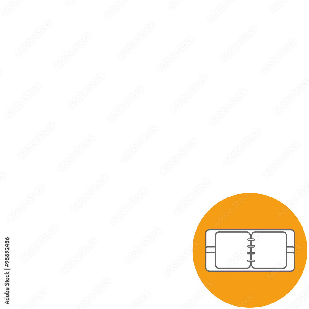 Poster abstract creative concept vector background. line icons flat design elements. modern vector pictogra