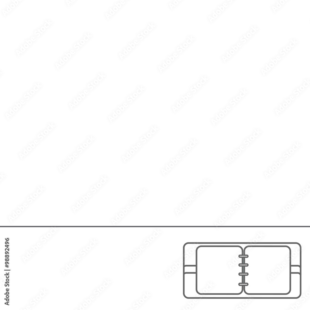 Poster abstract creative concept vector background. line icons flat design elements. modern vector pictogra