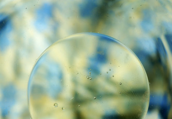 Macro bubbles in water, background, concept, abstractive