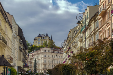 street in Karlovy Vary, Czech repablic