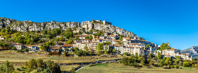 Trigance Village And Castle-Provence,France