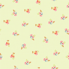 Seamless Pattern with little flowers - 98893883