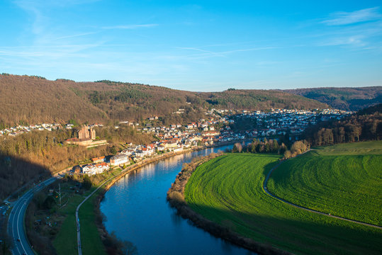 Neckarsteinach near Heidelberg, Germany