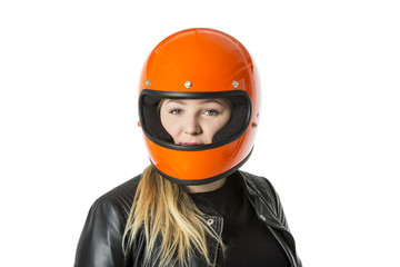 Girl With Helmet