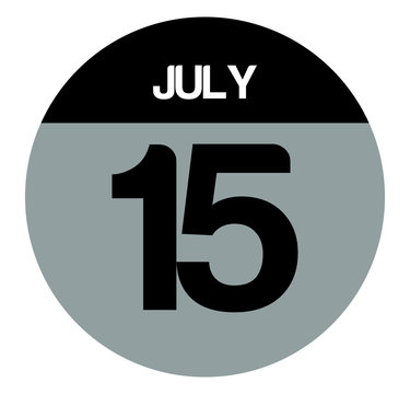 15 july calendar circle