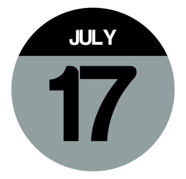 17 july calendar circle