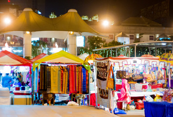 Outdoor stalls in delhi mall