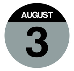 3 august calendar circle