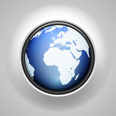 Globo World button sign