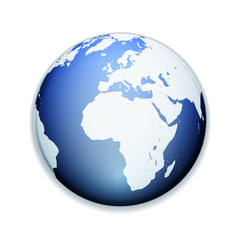 Globo World button sign