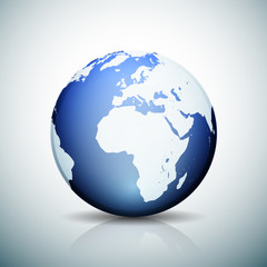 Globo World button sign