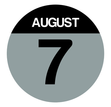 7 august calendar circle