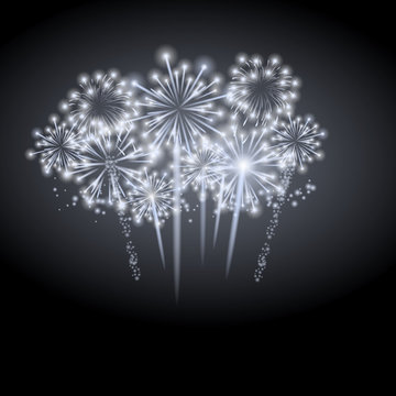 Vector Illustration of Fireworks