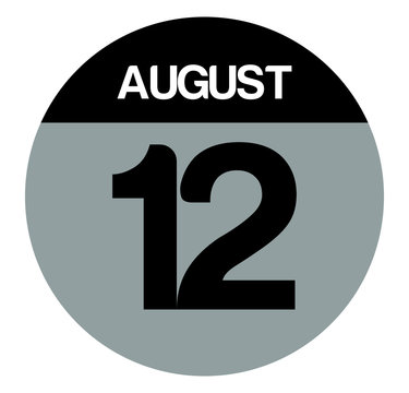 12 august calendar circle