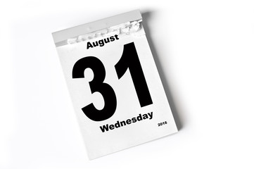 31. August 2016