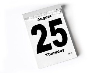 25. August 2016